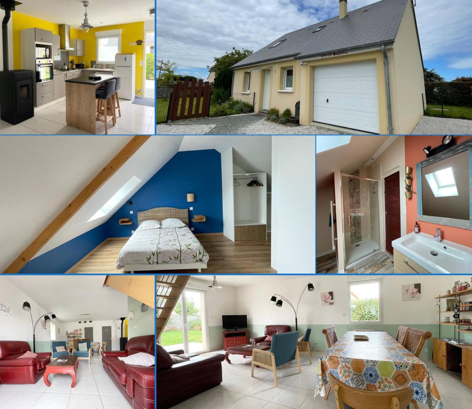 Sweet Omaha Belle Maison Recente Lumineuse Et Cosy Bien Equipee Jardin Clos 15 Mn A Pied Plage Omaha Beach Et Proche De Bayeux & Port En Bessin Saint-Laurent-sur-Mer Kültér fotó